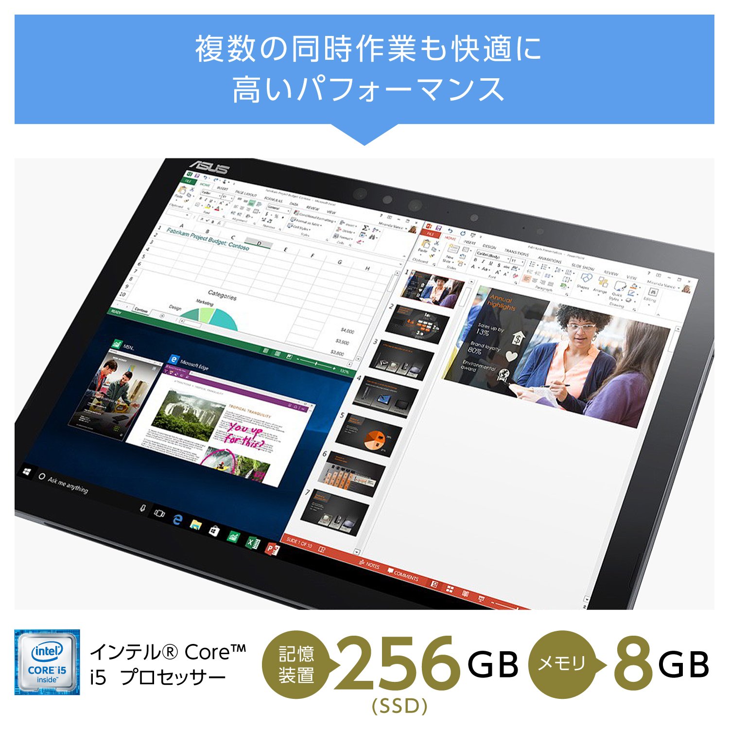 Amazon.co.jp: ASUS 2in1 TransBook3 T303UA /Win10/Core i5/8GB/SSD